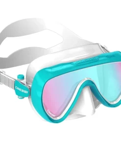 CRESSI-SUB Masques Snorkeling|Masques^Masque Cressi Honey Femme Blanc / Aquamarine UV 420 Bleu / Orange