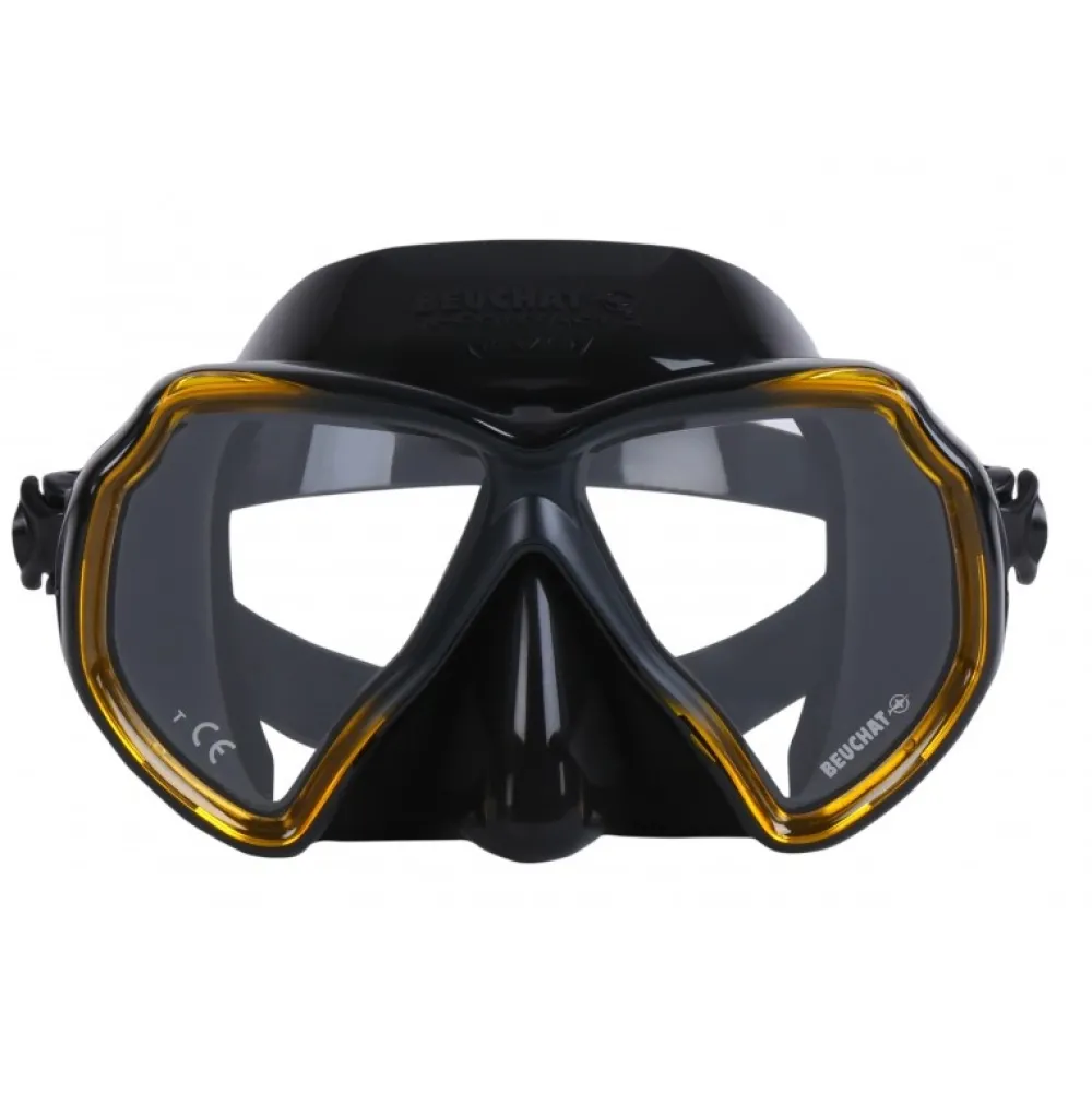 BEUCHAT Masque de plongée X-Contact 2 Evo Jaune/Noir