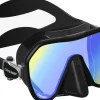 CRESSI-SUB Masque de plongée Cressi Z2 Noir / UV 380 verres Jaune-bleu