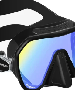 CRESSI-SUB Masque de plongée Cressi Z2 Noir / UV 380 verres Jaune-bleu