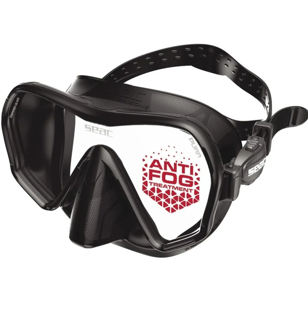 SEAC SUB Masques Snorkeling|Masques^Masque de plongée Pura Anti-buée Noir