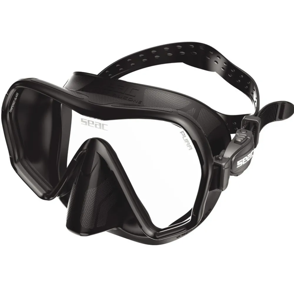 SEAC SUB Masques Snorkeling|Masques^Masque de plongée Pura Anti-buée Noir