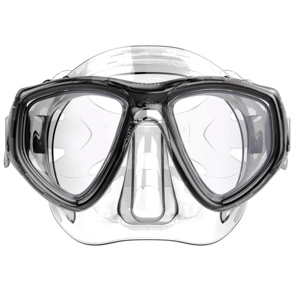 SEAC SUB Masques Snorkeling|Masques^Masque de plongée Clear Anti-buée Transparent Noir