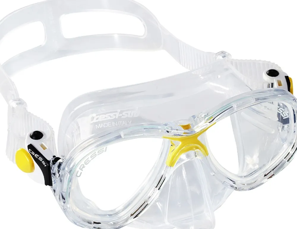 CRESSI-SUB Masques Snorkeling|Masques^Masque de plongée sous marine Cressi Marea Jaune/Transparent