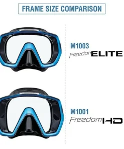 TUSA Masque de plongée Freedom HD Noir/Bleu