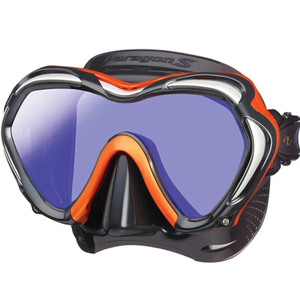 TUSA Masque de plongée Paragon S Noir/Orange