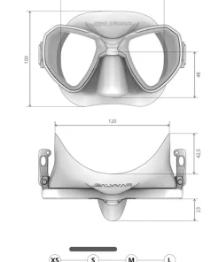 SALVIMAR Masque de snorkeling Morpheus Mid - Aquamarine