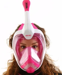 SEAC SUB Masque Facial snorkeling Magica Blanc-Rose Adulte S/M