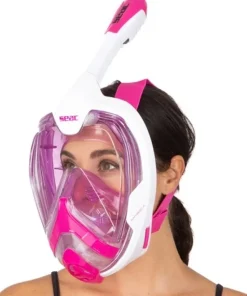 SEAC SUB Masque Facial snorkeling Magica Blanc-Rose Adulte S/M