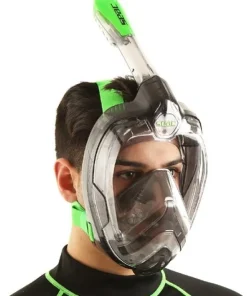 SEAC SUB Masque Facial snorkeling Magica Noir-Vert Adulte L/XL