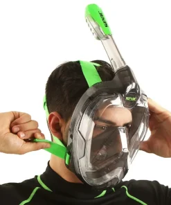 SEAC SUB Masque Facial snorkeling Magica Noir-Vert Adulte L/XL