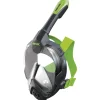 SEAC SUB Masque Facial snorkeling Libera - Noir/Vert - Taille L/XL