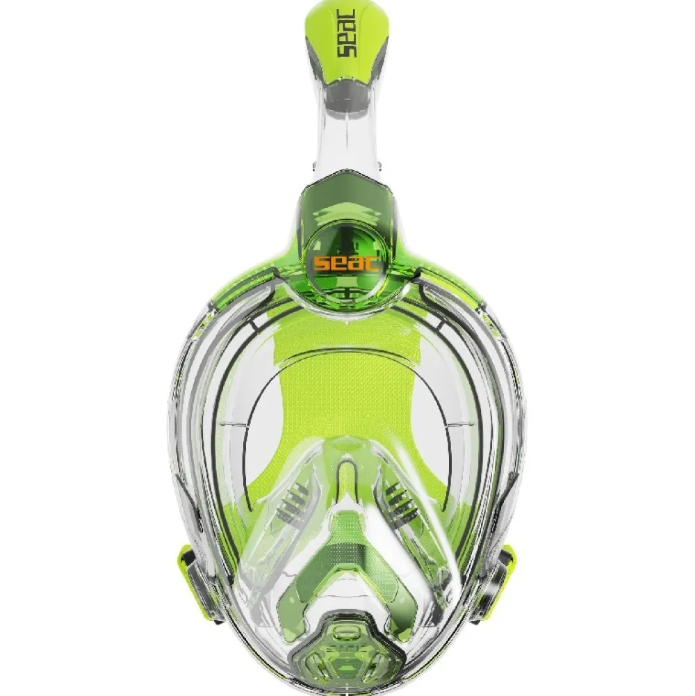 SEAC SUB Masque Facial Snorkeling^Masque intégral Libera Junior 6+ Transparant/Lime