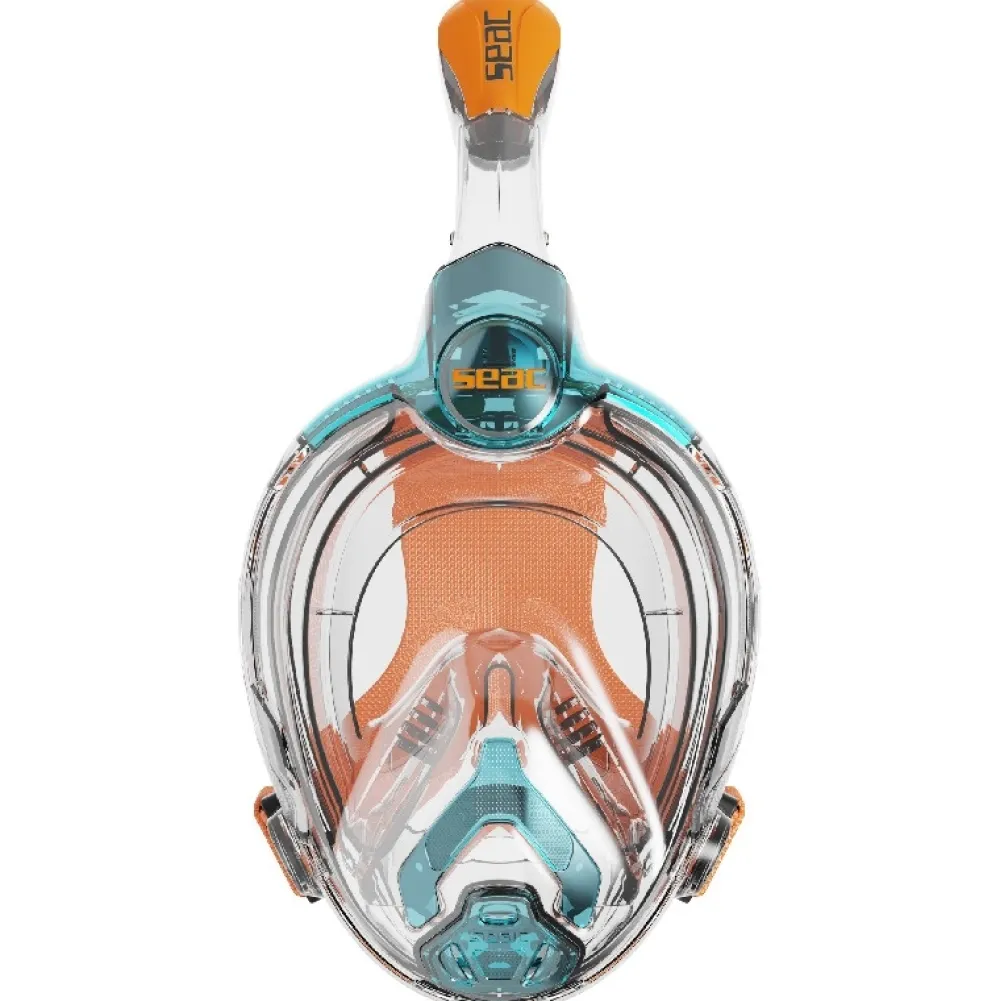 SEAC SUB Masque intégral Libera Junior 6+ Acquamarine/Orange