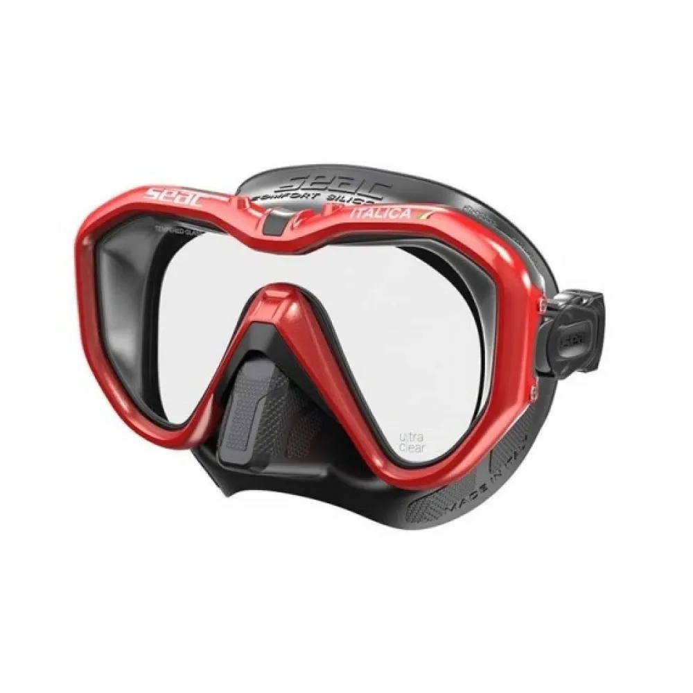 SEAC SUB Masque Italica silicone Rouge