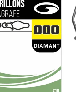 GARBOLINO Accessoires De Montage Surfcasting|Accessoires De Montage De Lignes Truite^Micro emerillons Streamline simple + agrafe diamant