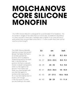 MOLCHANOVS Monopalme^Monopalme apnée Core Silicone Monofin Rose