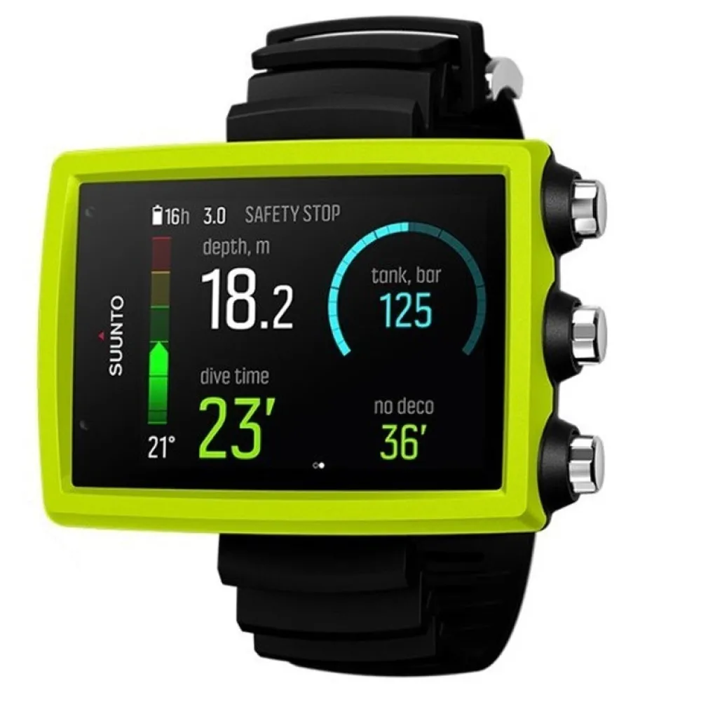 SUUNTO Ordinateur D'Apnée|Gestion D'Air^Montre Ordinateur de Plongée Eon Core Lime