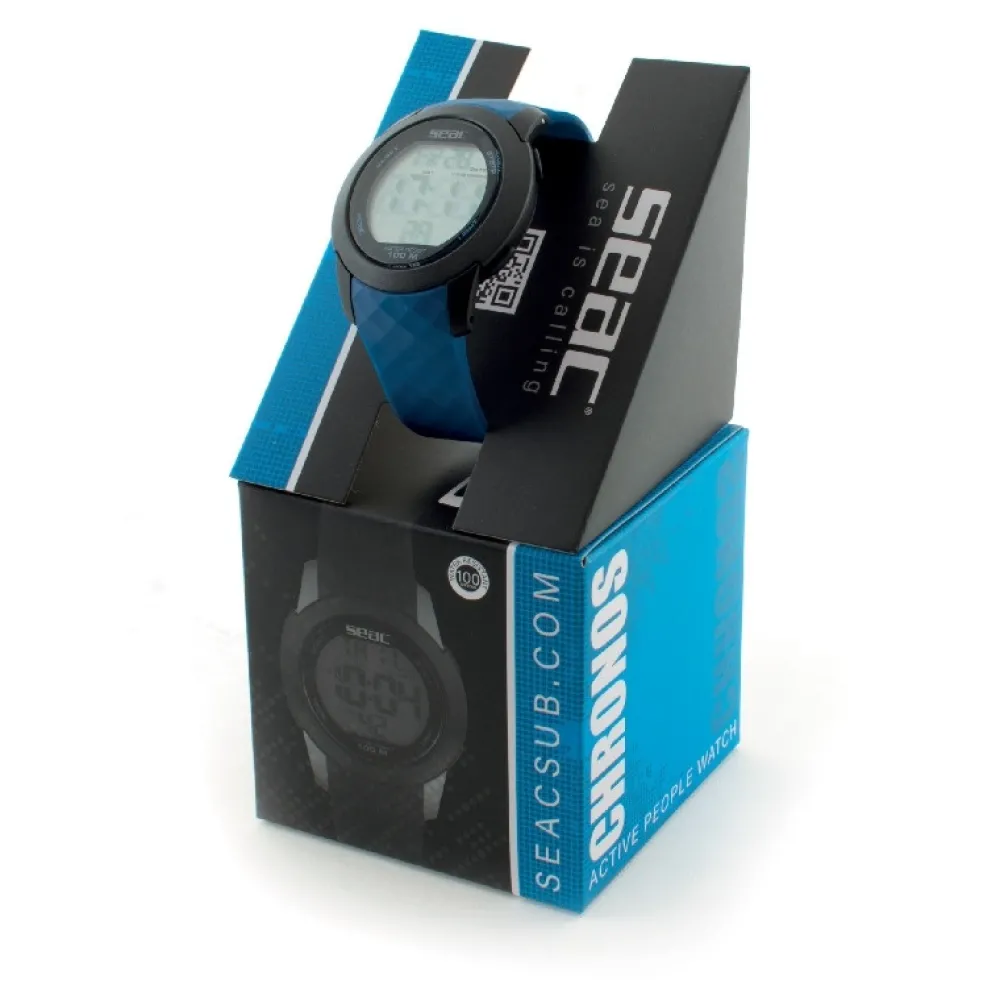 SEAC SUB Ordinateur Montre D'Apnée^Montre étanche Chrono Bleu