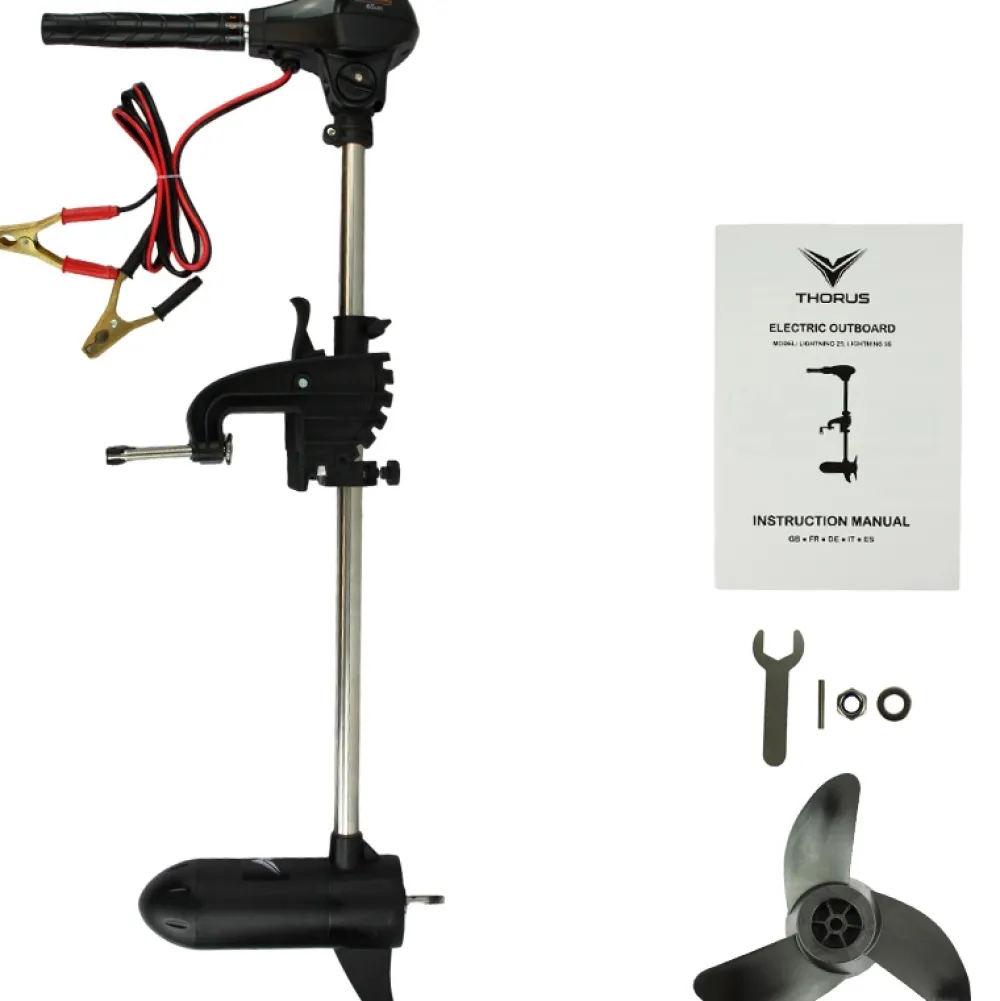 THORUS Moteur électrique bateau 12V Lightning DT 65 LBS