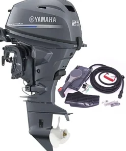 YAMAHA Moteur Bateau Arbre Court^Moteur thermique 25 CV commande à distance