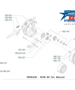 PEERLESS BAM Moulinets Truite & Salmonidé|Tous Les Produits^Moulinet Toc Peerless-bam Ritm 80 MRT
