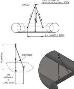 MATC Mât de ski Oxygene