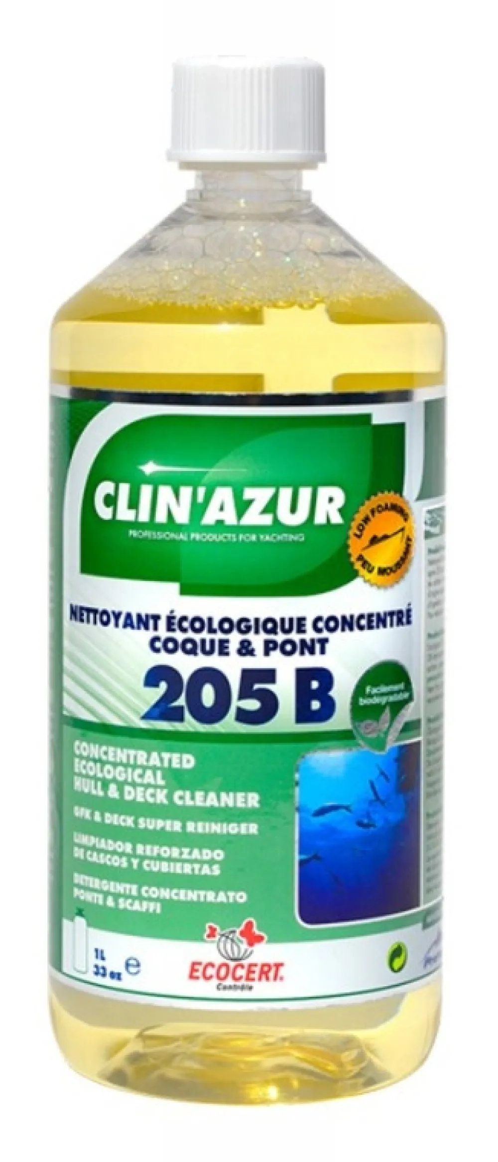 CLIN' AZUR Nettoyant Clin'Azur 205 B coques et ponts 1L
