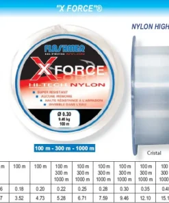 FLASHMER Fils De Pêche Truite|Nylons / Tresses Carnassier^Nylon X Force 100 m