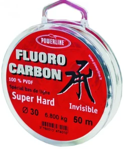 POWERLINE Fils De Pêche|Nylons / Tresses^Nylon Fluorocarbon Hard 50 m