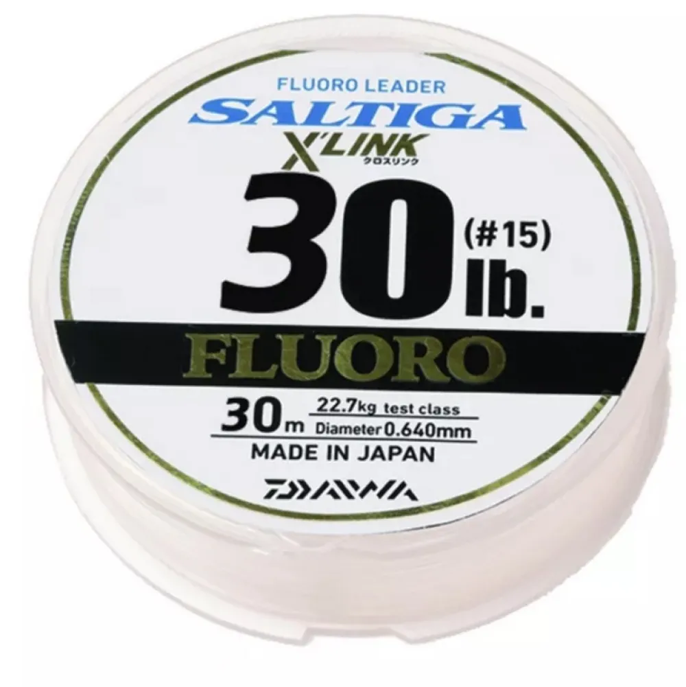 DAIWA Accessoires Pêche Au Jig|Fils De Pêche^Nylon Fluorocarbone Saltiga X'Link Fluoro Leader