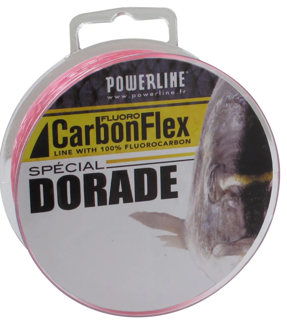 POWERLINE Nylons / Tresses|Nylons / Tresses Carnassier^Nylon Carbonflex Fluoro rose Sp Daurade 300 m