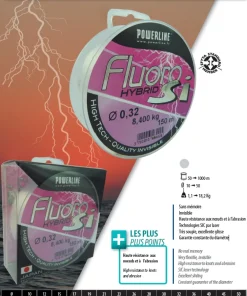 POWERLINE Nylon Fluoro SI Hybrid 300 m New génération