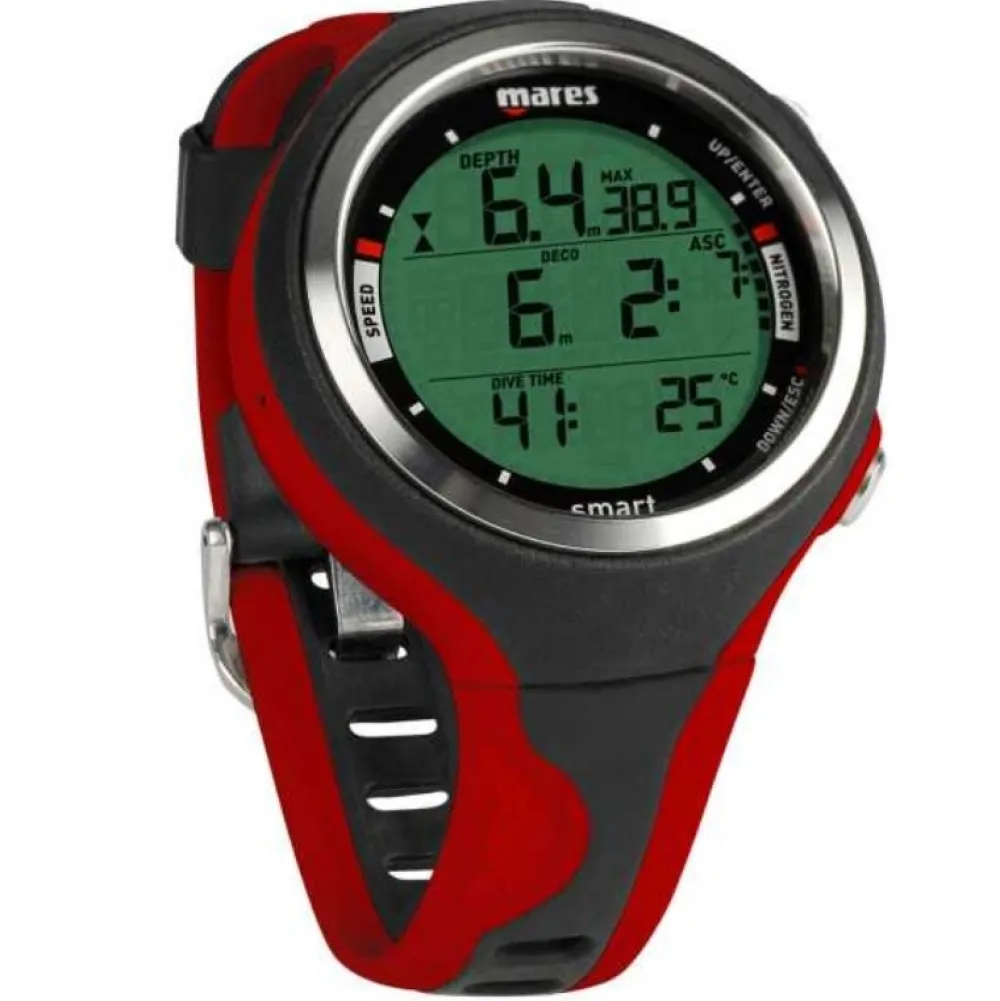 MARES Gestion D'Air|Ordinateur Montre D'Apnée^Ordinateur de Plongée Smart Rouge