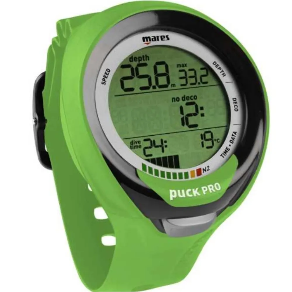 MARES Gestion D'Air|Ordinateur Montre D'Apnée^Ordinateur de Plongée Puck Pro + Lemon
