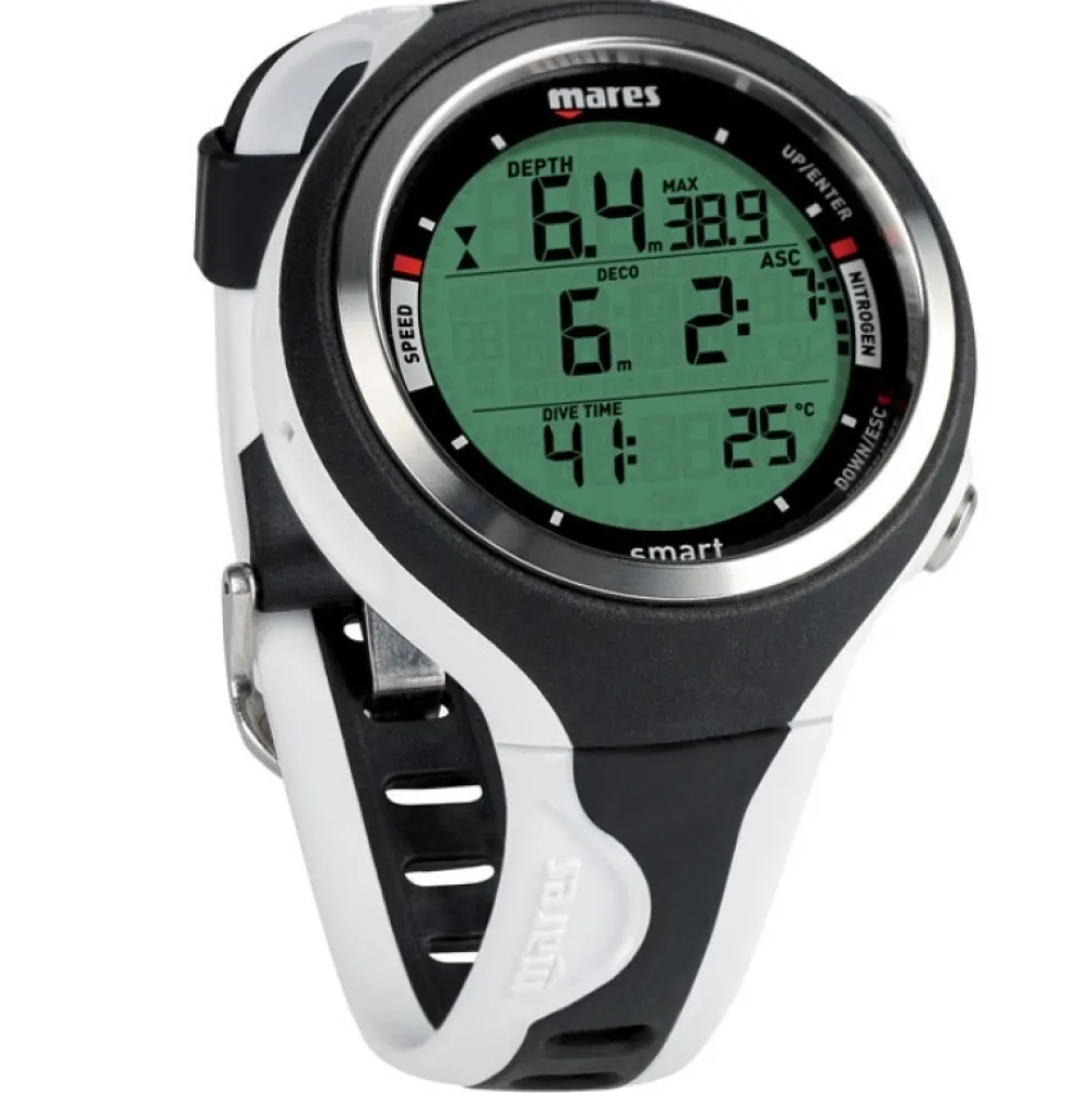 MARES Gestion D'Air|Ordinateur Montre D'Apnée^Ordinateur de Plongée Smart Blanc