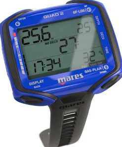 MARES Gestion D'Air^Ordinateur de Plongée Quad 2 Bleu