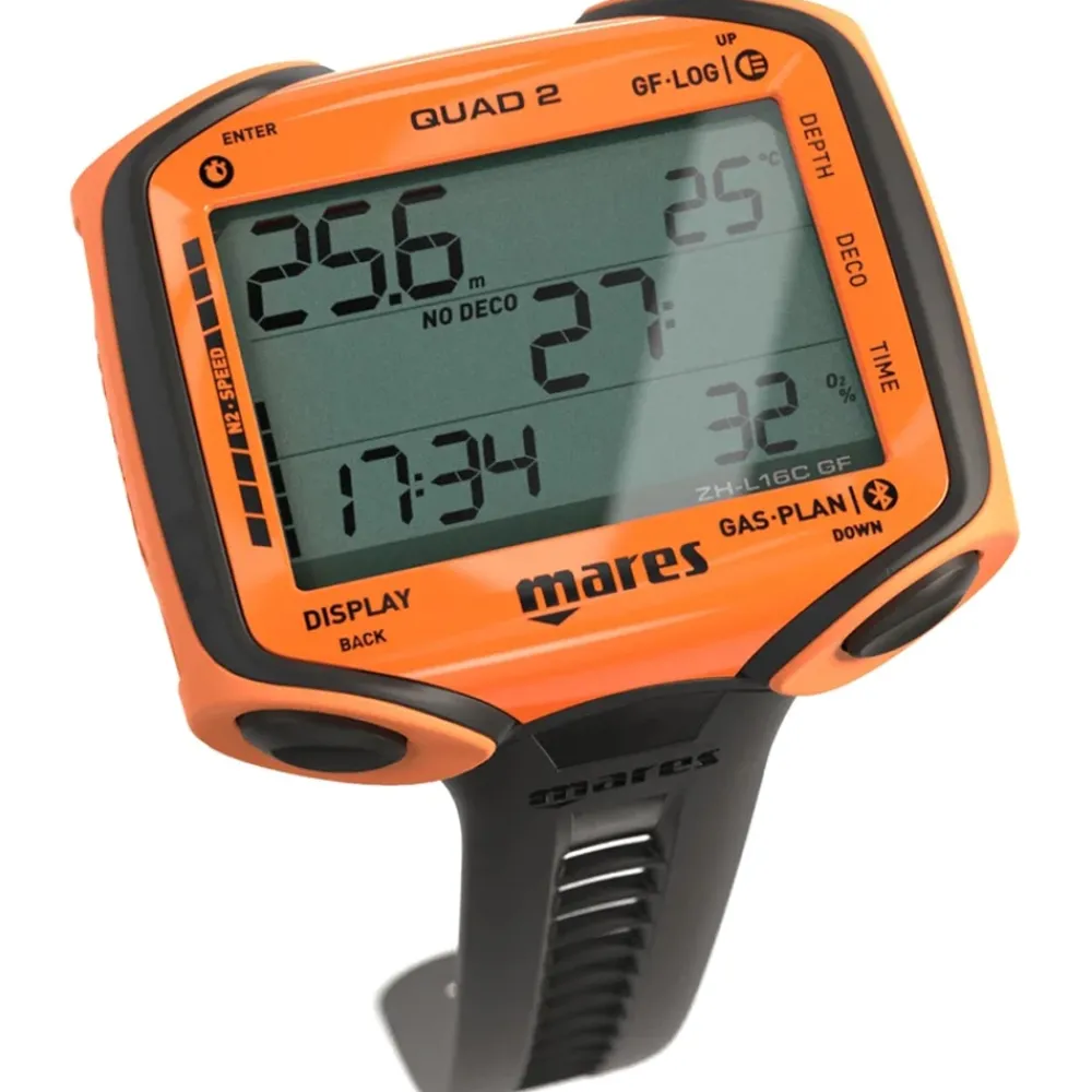 MARES Ordinateur de Plongée Quad 2 Orange
