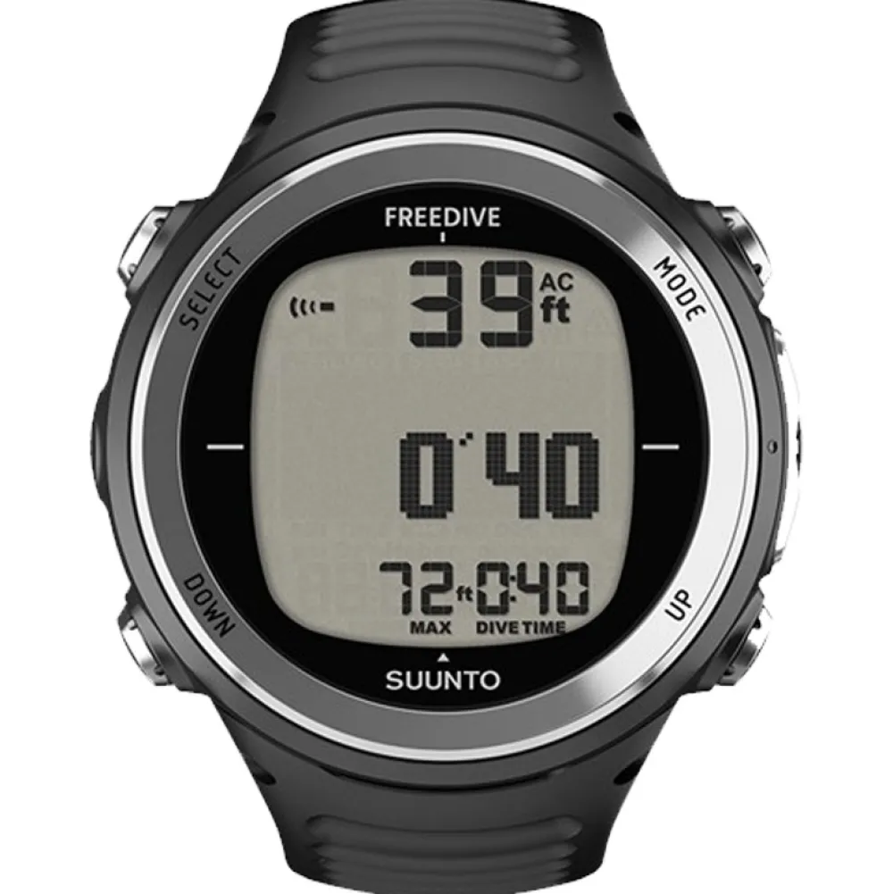 SUUNTO Ordinateur D'Apnée|Gestion D'Air^Ordinateur de Plongée D4F Black