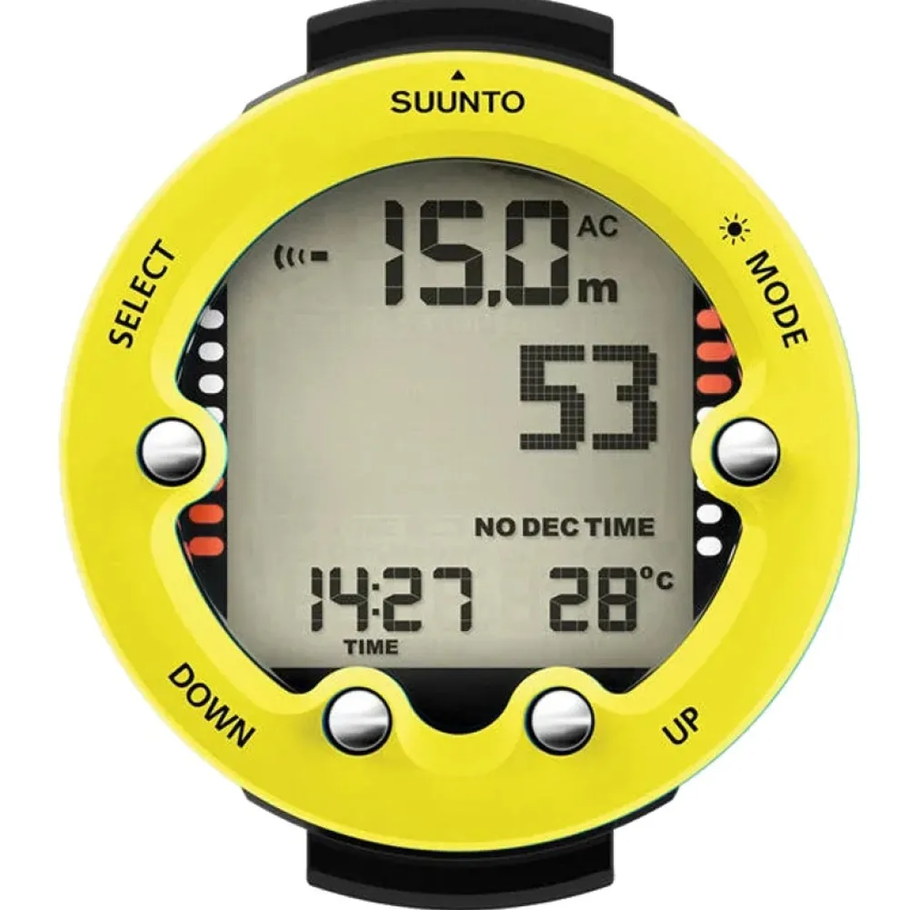 SUUNTO Ordinateur D'Apnée|Gestion D'Air^Ordinateur de Plongée Zoop Novo Lemon Yellow