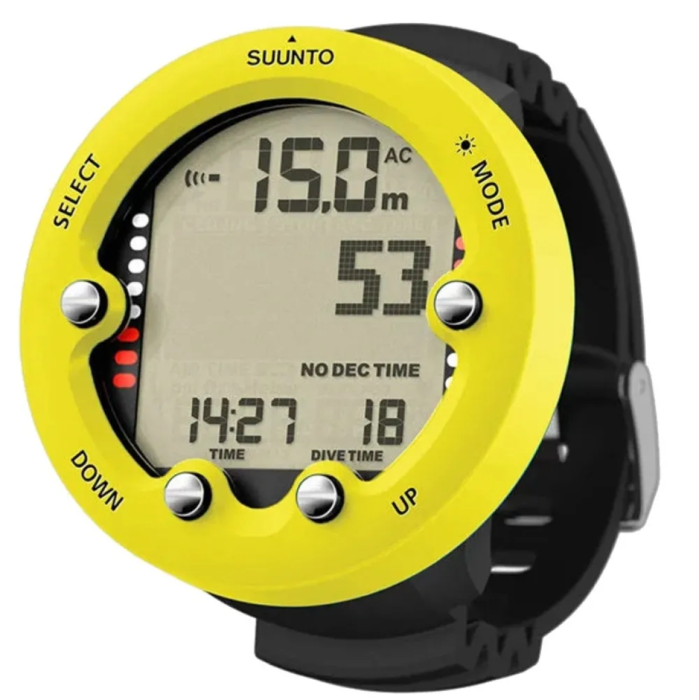 SUUNTO Ordinateur D'Apnée|Gestion D'Air^Ordinateur de Plongée Zoop Novo Lemon Yellow