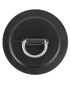 SURF UNITED Anneau D-Ring^Pack 4 anneaux inox D-Ring avec patch Noir