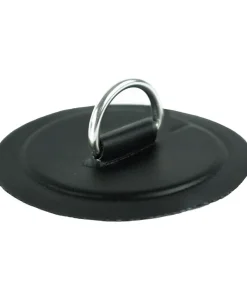 SURF UNITED Anneau D-Ring^Pack 4 anneaux inox D-Ring avec patch Noir