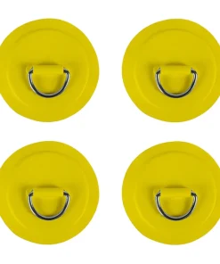 SURF UNITED Anneau D-Ring^Pack 4 anneaux inox D-Ring avec patch Jaune