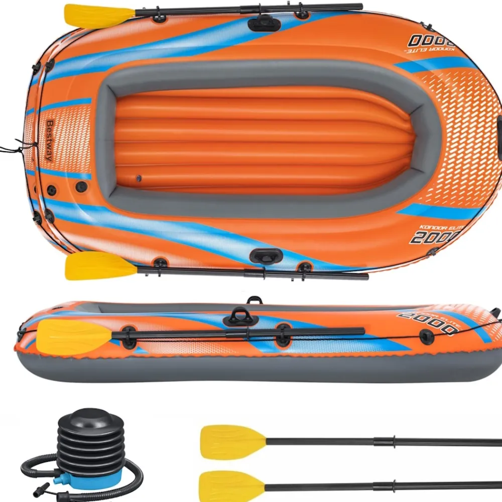 BESTWAY Pack bateau gonflable Kondor Elite 2000