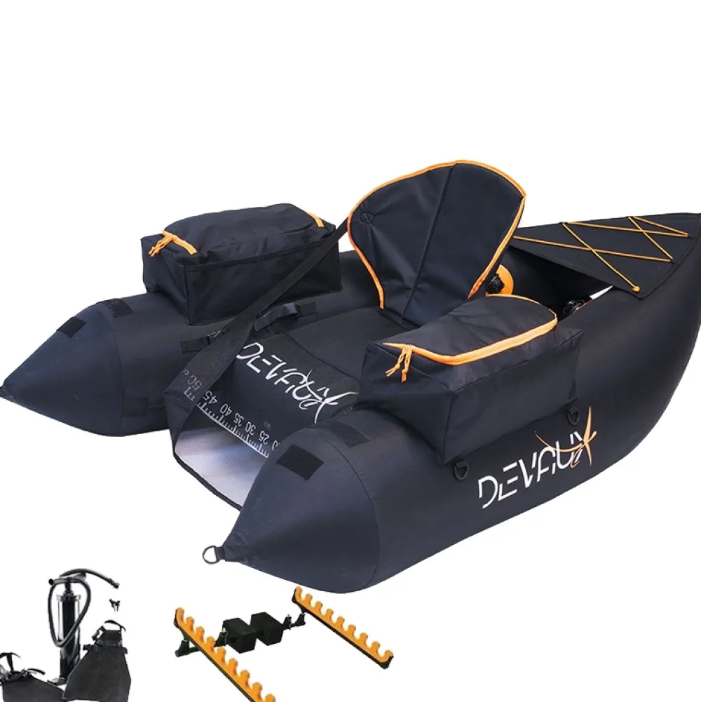 DEVAUX Pack Float Tube^Pack Float tube Kayak Tube Cap-V 1000 - Noir + Kit