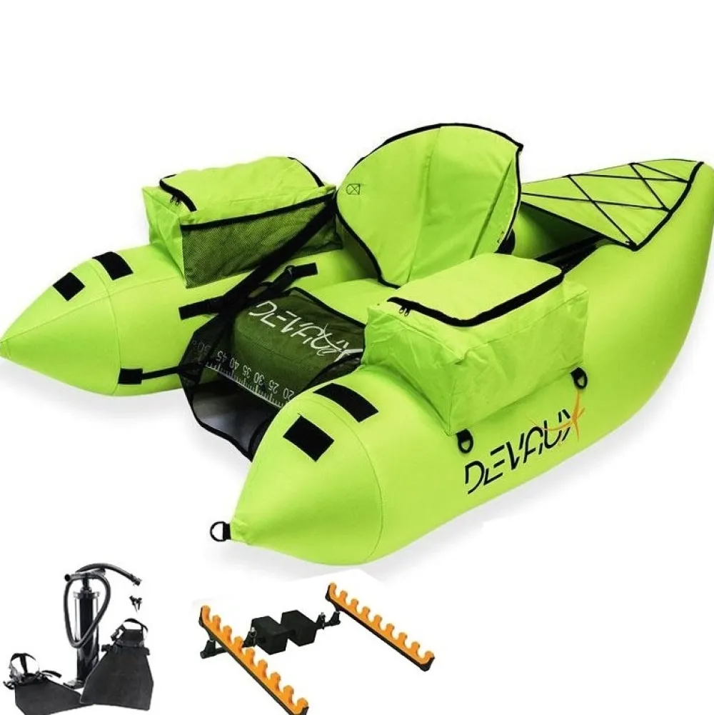 DEVAUX Pack Float tube Kayak Tube Cap-V 1000 - Chartreuse + Kit
