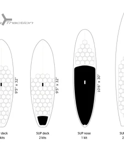 RSPRO Pad SUP/Surf HexaTraction Transparent