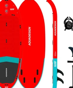 AQUA DESIGN Paddle Geant^Paddle Géant Gonflable Megacraft 15.1 Rouge