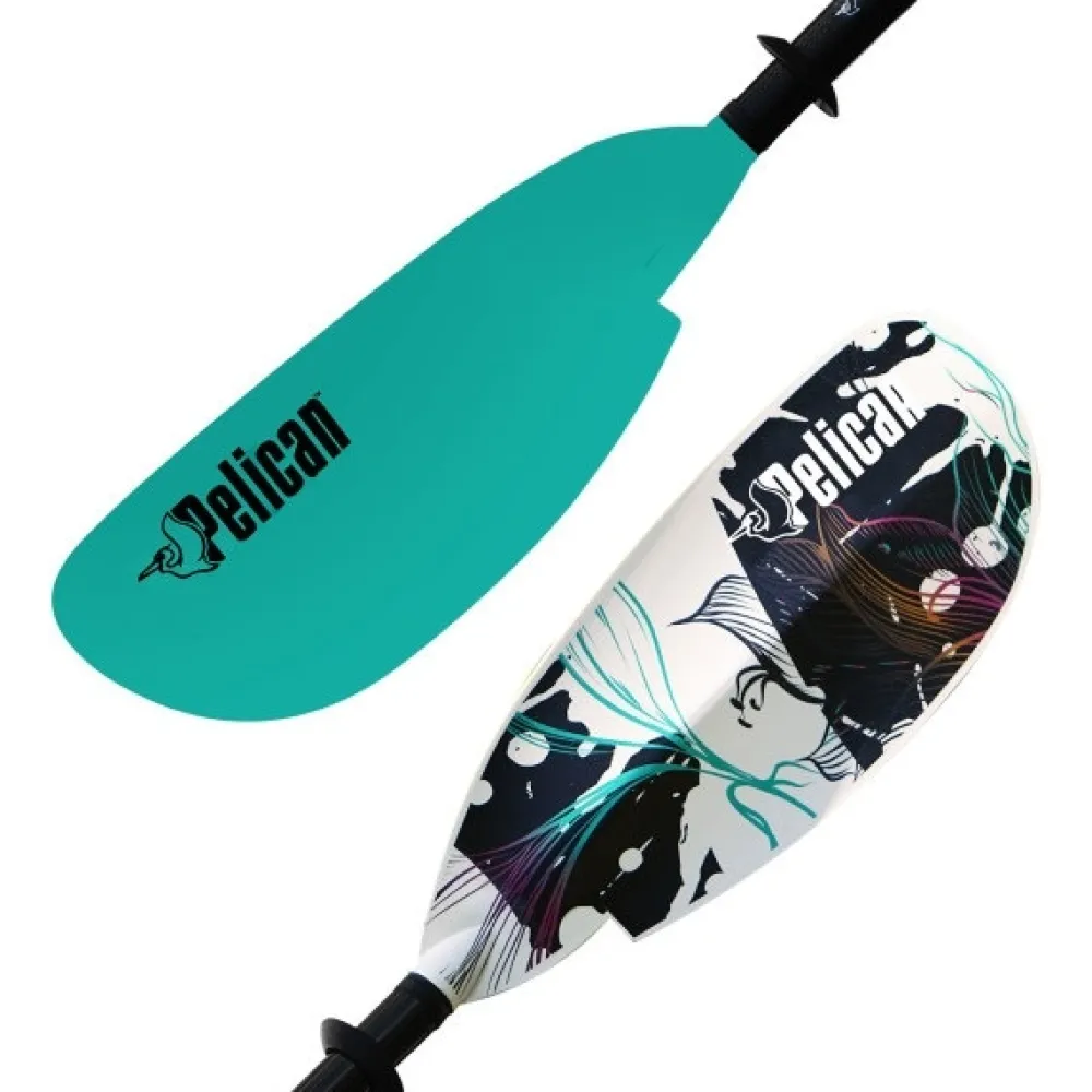 PELICAN SPORT Pagaie Canoe Kayak|Pagaie Kayak De Pêche^Pagaie kayak Pelican Symbiosa réglable - fibre - 2 parties - 230/240cm